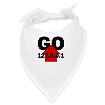 Geh nach Hause - Bandana - Weiß - Vorne