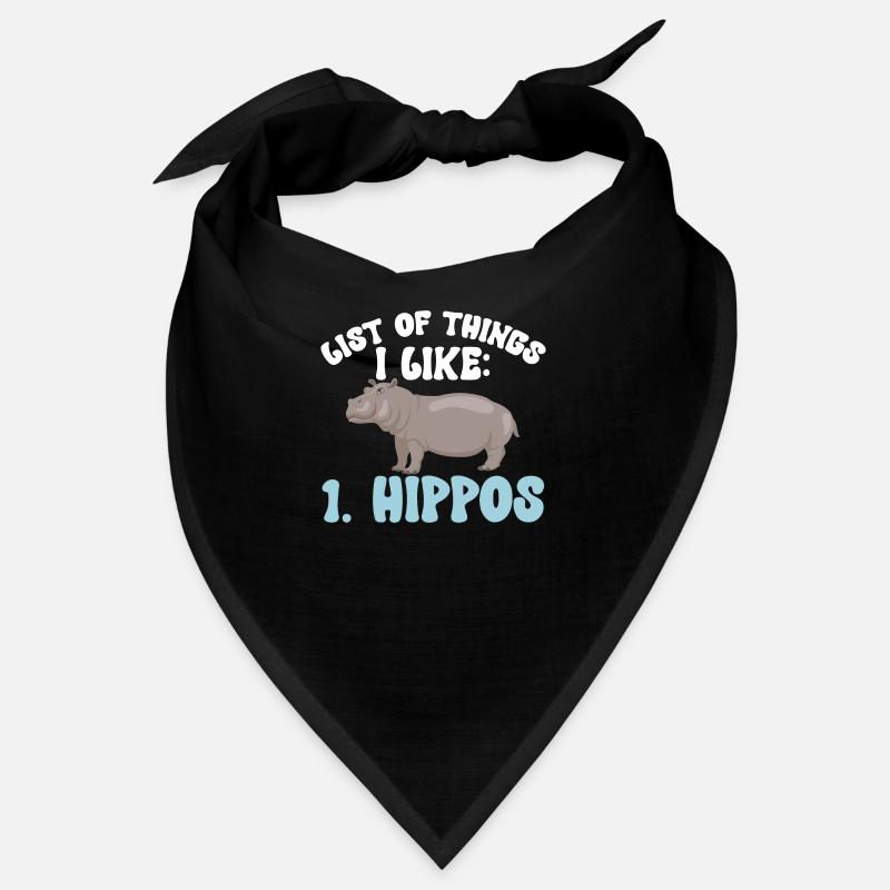Flusspferd Nilpferd Bandana