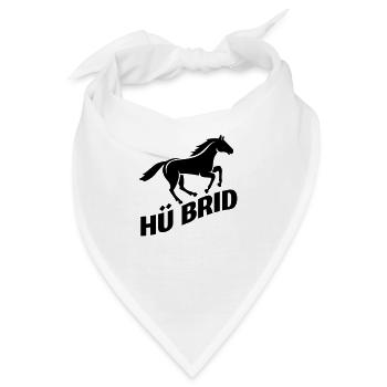 Reitersprüche Hü Brid Pferd - Bandana - Weiß - Vorne