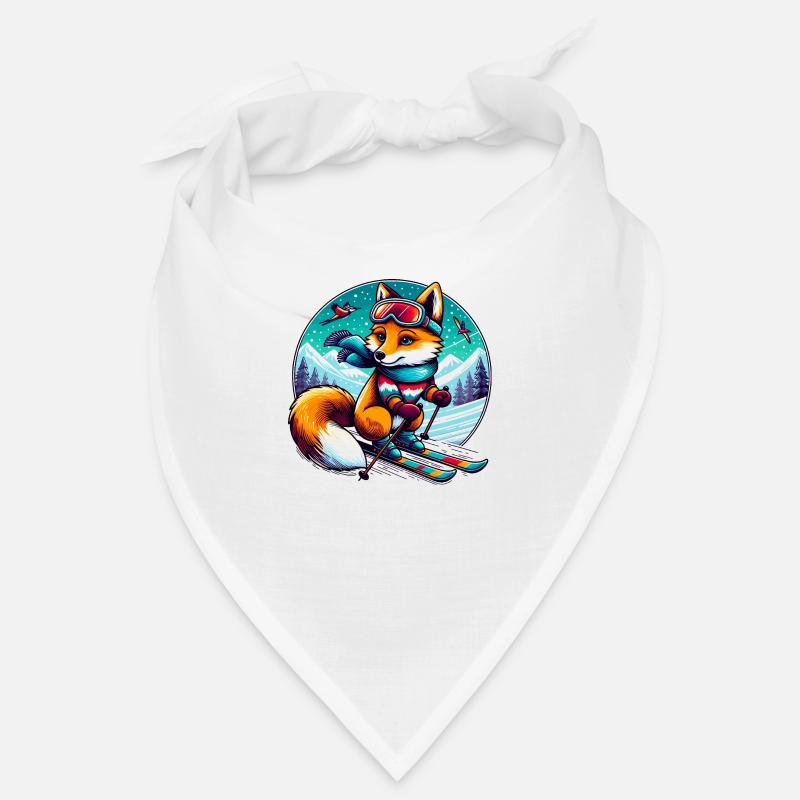 Fuchs mit Ski Bandana