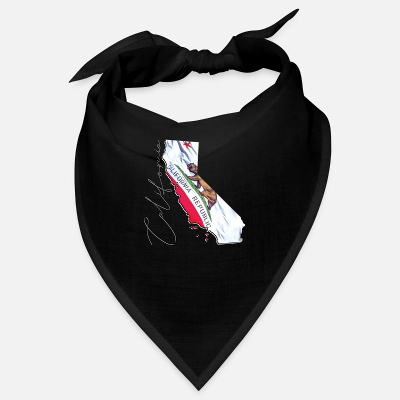 California (USA) | echte Flagge | Flag Map Script Bandana