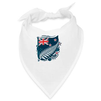 Neuseeland Aotearoa Kiwi 16 - Bandana - Weiß - Vorne