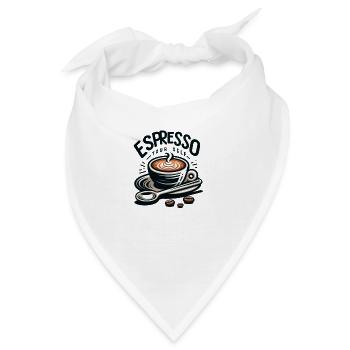 Espresso yourself - Bandana - Weiß - Vorne