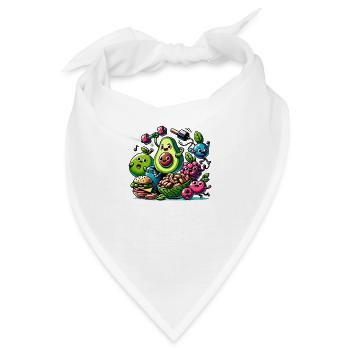 Gesunde Gewohnheiten Crew - Bandana - Weiß - Vorne