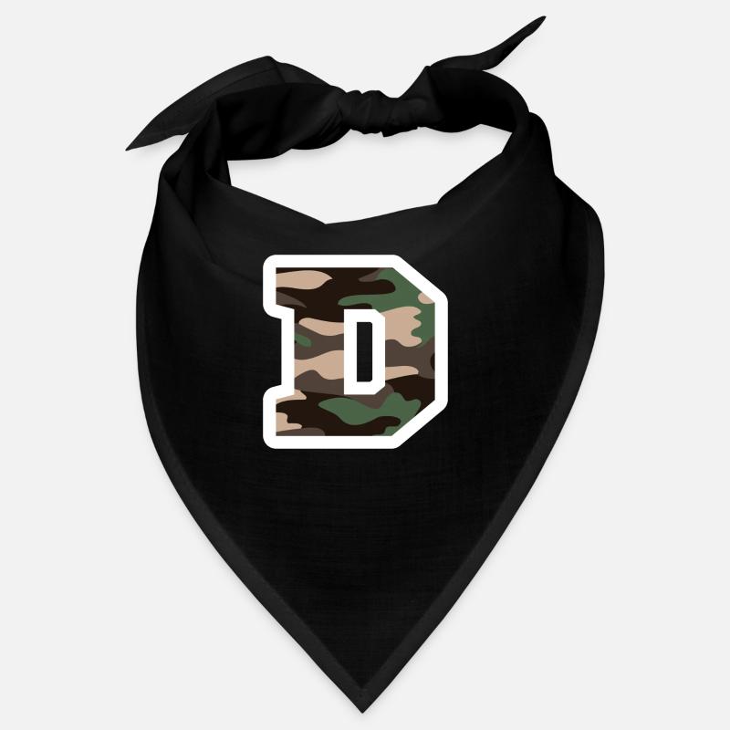 Buchstabe D Militärtarnung - Geschenkidee Bandana