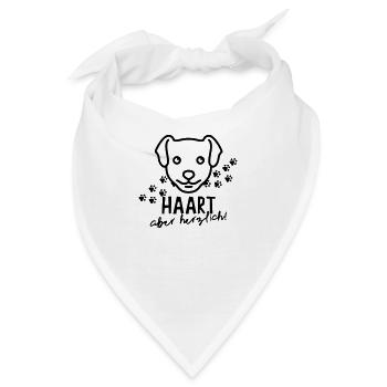 Haart aber herzlich - Bandana - Weiß - Vorne