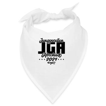 jga junggesellenabschied 2024 - Bandana - Weiß - Vorne