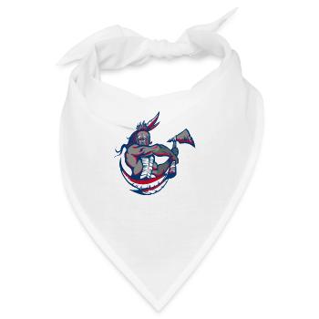 indianer - Bandana - Weiß - Vorne