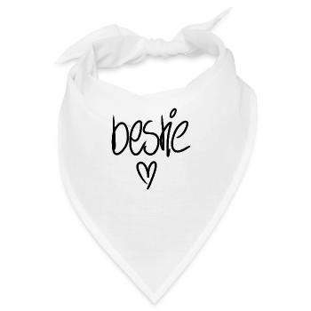 Freundschaft Bestie - Bandana - Weiß - Vorne