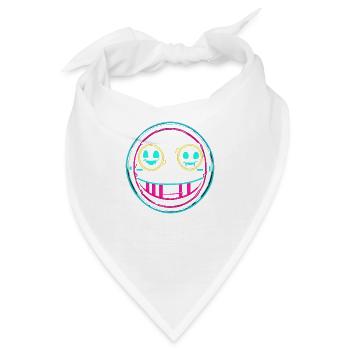 Neon smile - Bandana - Weiß - Vorne