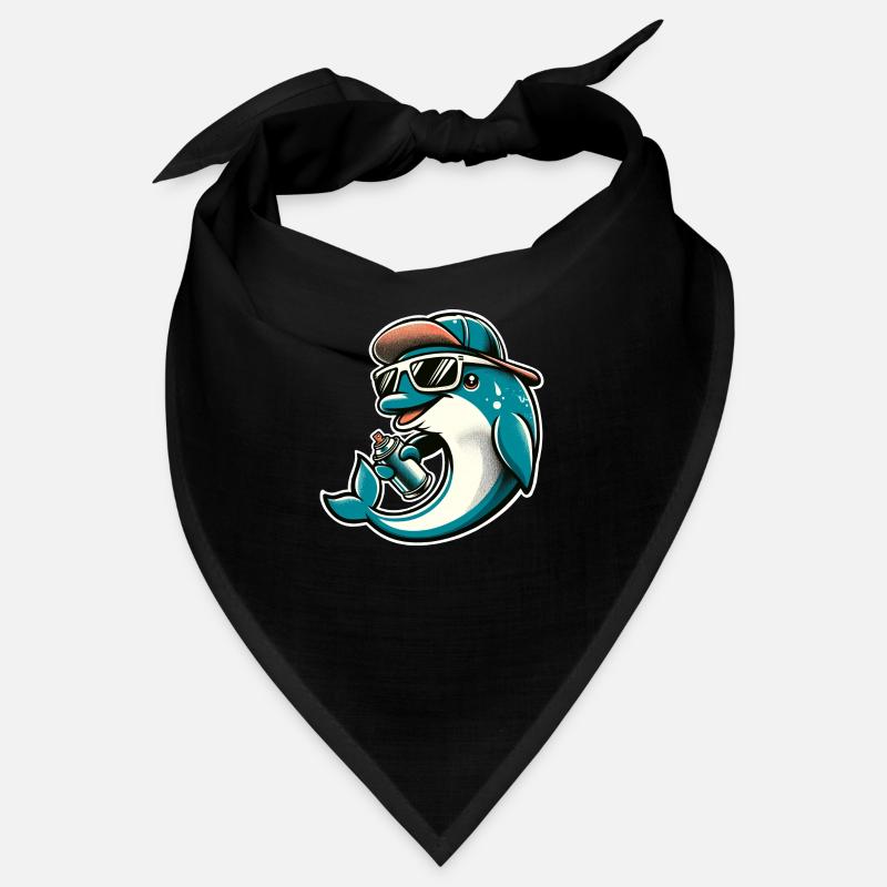 Dolphin Graffiti Sprayer Spray Can Bandana