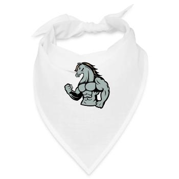 pferd stark - Bandana - Weiß - Vorne
