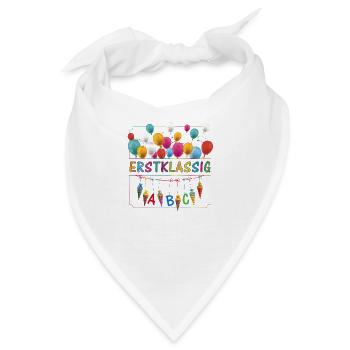 Erstklassig Schultüten ABC Luftballons - Bandana - Weiß - Vorne
