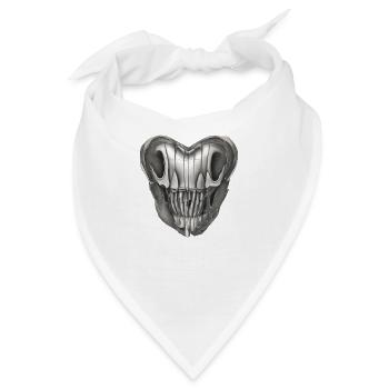 Spektrales Echo von Metall - Bandana - Weiß - Vorne