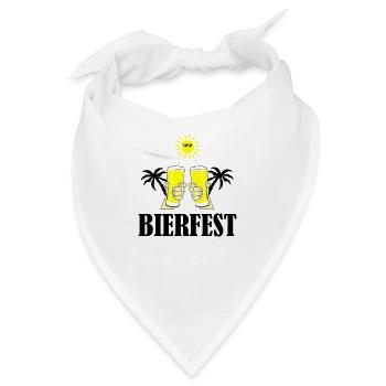 bierfest 01 - Bandana - Weiß - Vorne