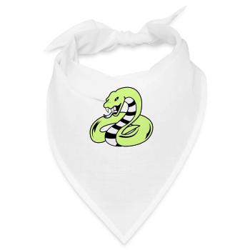 snake 02 - Bandana - Weiß - Vorne