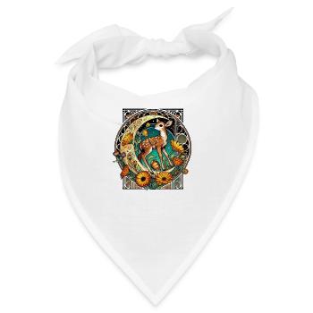 Rehbraun - Bandana - Weiß - Vorne