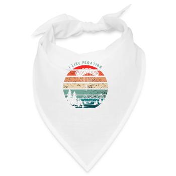 Ich mag Schweben - Retro Skydiving - Bandana - Weiß - Vorne