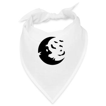 Mond - Bandana - Weiß - Vorne