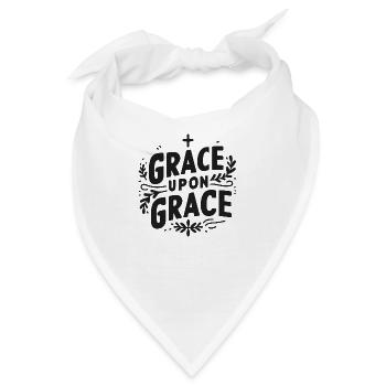 Gnade über Gnade - Bandana - Weiß - Vorne