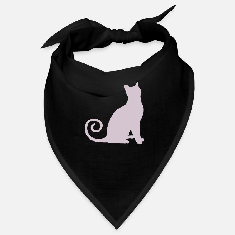 Silhouette de chat Bandana