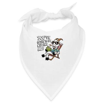 Du hast eine Ziege, um mich zu! - Bandana - Weiß - Vorne