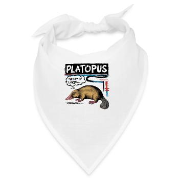 Platopus - Theory of Forms Philosophie - Bandana - Weiß - Vorne