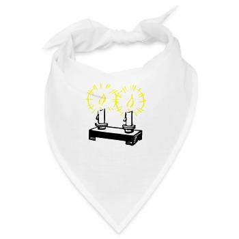 kerzen 02 - Bandana - Weiß - Vorne