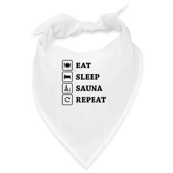 Sauna Wellness Spa - Bandana - Weiß - Vorne