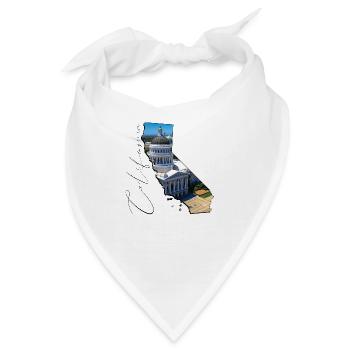 California Capitol in der California Landkarte CA - Bandana - Weiß - Vorne