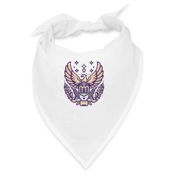 Majestätisches Adler-Emblem - Bandana - Weiß - Vorne
