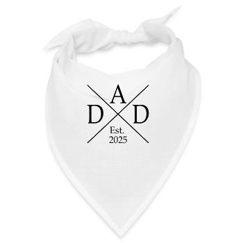 Dad Est 25 - Bandana - Weiß - Vorne