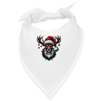 reh christmas reindeer - Bandana - Weiß - Vorne
