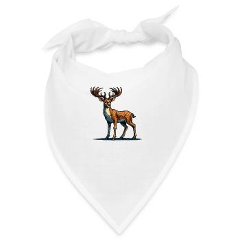 reh - Bandana - Weiß - Vorne