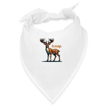 reh wildlife - Bandana - Weiß - Vorne
