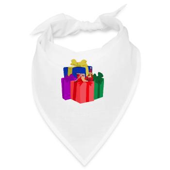 Das Elfen-Pinup des Weihnachtsmanns - Bandana - Weiß - Vorne