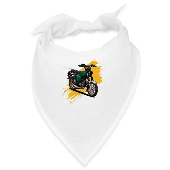 S51 (grün) // Illustration - Bandana - Weiß - Vorne