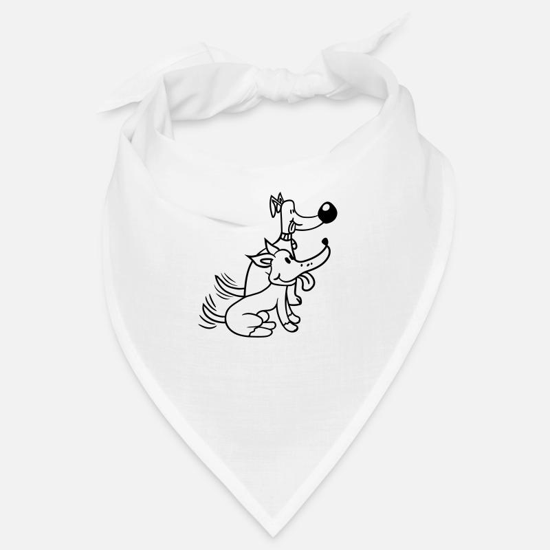 2 chiens équipe deux amis queue wiggle équipage Bandana