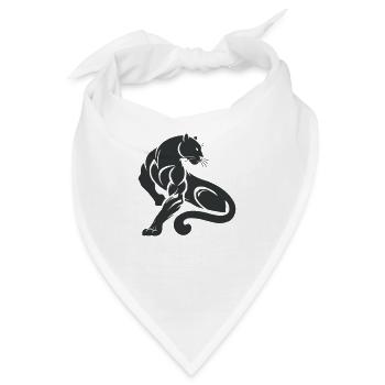 Panther Leopard - Bandana - Weiß - Vorne