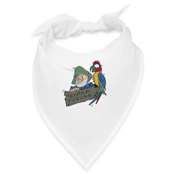 Robinson Crusoe Tag - Bandana - Weiß - Vorne