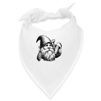 Gartenzwerg - Bandana - Weiß - Vorne