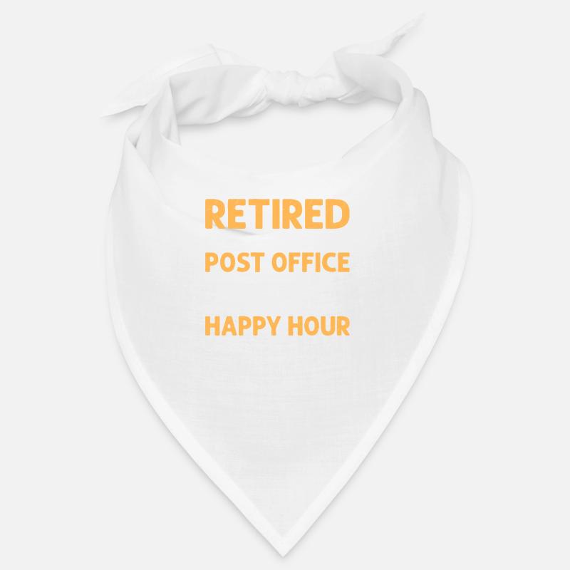 Retraité de la Poste Facteur Travailleur de la poste - Bandana - blanc
