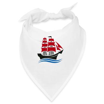 schiff - Bandana - Weiß - Vorne