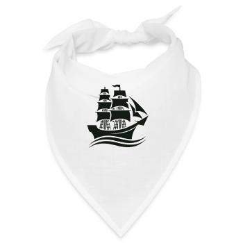 schiff - Bandana - Weiß - Vorne
