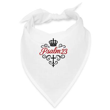 Pslam 23 Bibelvers - Bandana - Weiß - Vorne
