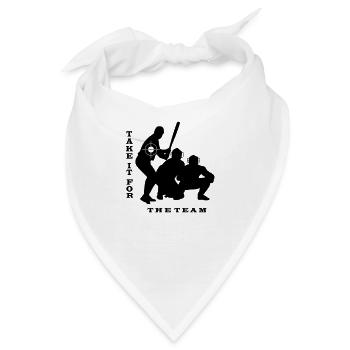 Baseball Hardball Softball Strike Hit Pitcher - Bandana - Weiß - Vorne