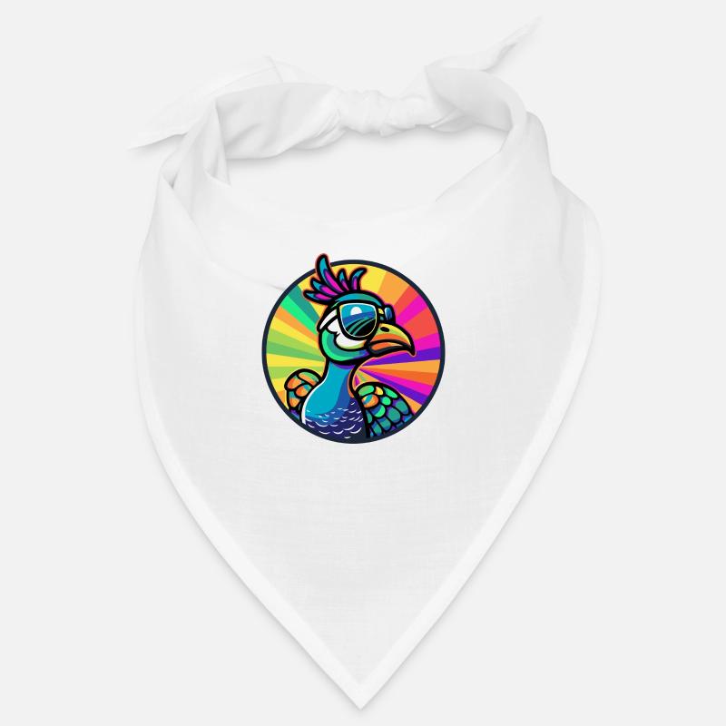 Pfau Vogel Comic Cool Bandana