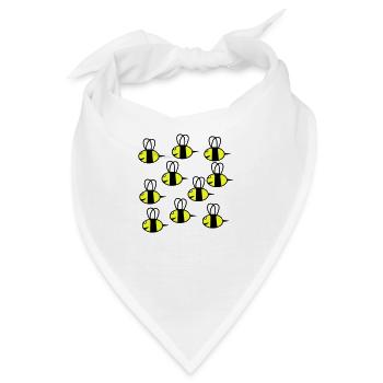 Schwarm von Bienen freundlich - Bandana - Weiß - Vorne