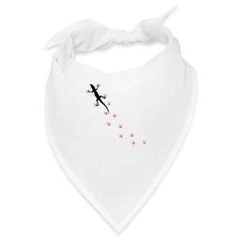 Gecko - Bandana - Weiß - Vorne