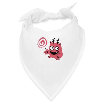 Lolli-Monster - Bandana - Weiß - Vorne